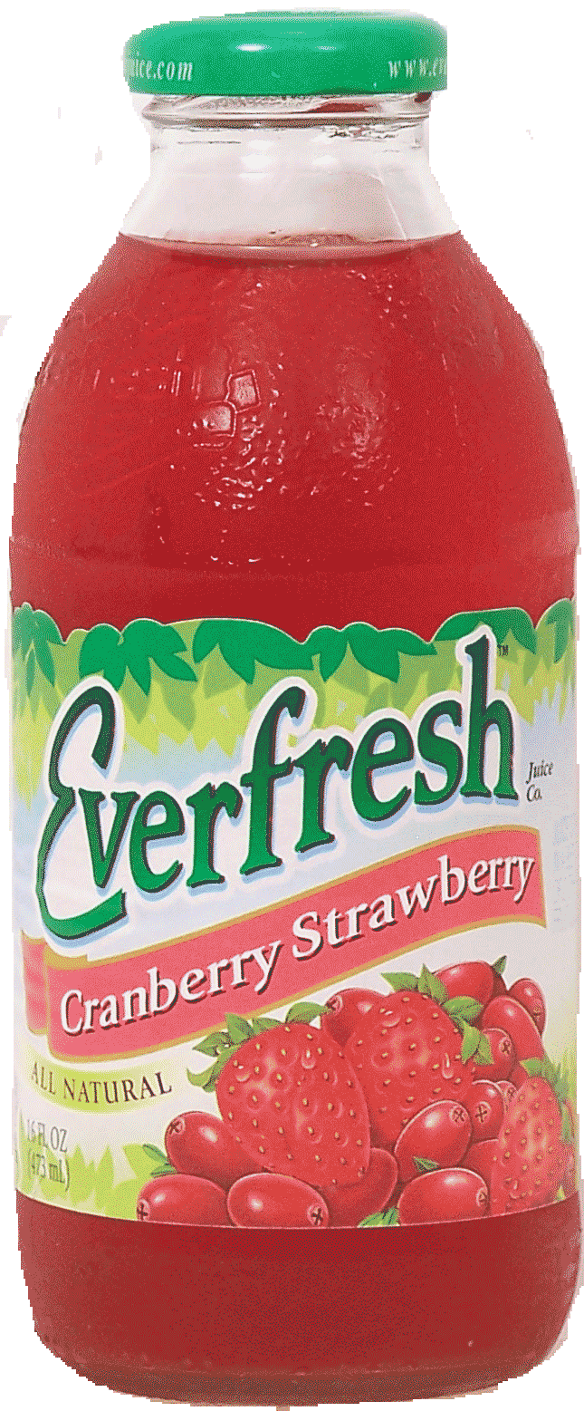 Everfresh  cranberry strawberry juice, 10% juice Full-Size Picture